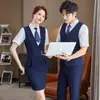 Uniforme de trabajo para recepcionista de hotel, camarera, gerente de catering, traje profesional, casa de té, restaurante, comedor, uniforme de trabajo para cajero, masculino