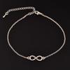 Pulsera de Moda Nueva, Pulsera de Pedrería con Figura de Ocho Infinito, Artículo Popular de Comercio Exterior Europeo y Americano, Disponible en Amazon y eBay