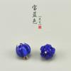 Botón de vidrio estilo nacional Bingyan cheongsam traje Tang botón de ropa forma de loto 12.5MM en stock venta al por mayor