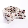 Faixa de Cabelo Veludo Coral Estampa Leopardo Bolinhas Laço Europeia e Americana Transfronteiriça Faixa para Lavar o Rosto Faixa para Maquiagem Esportiva Acessórios de Cabelo
