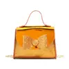 Bolsa de Mão Feminina com Laço de Lantejoula Cor Sólida Casual Bolsa Tiracolo Infantil Mini Bolsa de Acessórios da Moda para Crianças