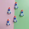 Novos acessórios de resina desenho animado transparente cor sólida astronauta diy cola de creme capa de celular patch presilha de cabelo caixa de armazenamento