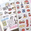 Pegatina estilo coreano caricatura graffiti pintado a mano conejo pegatina goo card ins Corea del Sur lindo creativo diy pegatina para cuenta manual