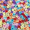 Cuentas de Letras Inglesas Digitales Acrílicas DIY para Niños Accesorios para Joyería Cuentas Sueltas Cuentas Cuadradas Fabricante Venta al Por Mayor