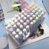 Cepillo de Pestañas con Forma de Corazón y Lazo, Cepillo Desechable para Pestañas, Rizador de Pestañas Transparente Multicolor de Dibujos Animados, Brocha de Belleza