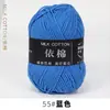 Hilo de Algodón Leche de 4 Hebras Bola de Lana para Bebé Grosor Medio Bufanda para Muñeca Tejida a Crochet Paquete de Materiales para Tejido Manual DIY Ramo Al por Mayor