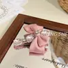 Pinza para el cabello de tela plisada de lujo estilo coreano con pedrería para coleta, accesorio para el cabello con pinza de resorte para mujer