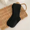 Medias de primavera y otoño para niñas de importación, leggings infantiles de color liso con rayas verticales, medias de cuerpo entero versátiles y coloridas para bebés y niños pequeños