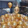 Conjunto de Balões Balão de Aniversário Decoração do Quarto de Casamento Rosa Azul Sequins Set Balão de Metal Engrossado