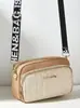 Bolso para Mujer 2023 Nuevo Acolchado Bordado Etiqueta S Cinta Bolso Cruzado tipo Cámara Casual para Teléfono Móvil Pequeño