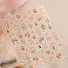 Adesivos para Unhas Estilo Chá da Tarde Lolita de Ferro Coração de Morango Tl-487 Laços de Renda Estilo Palácio Retro