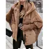 Chaquetas de Algodón Spliced Sueltas Nuevas para Mujer de Otoño e Invierno Venta Transfronteriza Europea y Americana Amazon Temu 2024