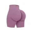 Pantalones Cortos de Fitness Sin Costuras Color Durazno para Mujer, Pantalones Cortos Deportivos para Ciclismo, Pantalones Cortos de Yoga Estilo Europeo y Americano, Pantalones Cortos Levanta Glúteos