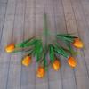 Simulación de flores falsas de tulipán en la sala de estar y el dormitorio, decoración de jardín floral, 6 flores, paisaje, flores de tela de seda