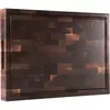 Tabla de cortar de madera maciza de nogal negro seleccionada Tabla de cortar para cocina casera Doble cara Personalizable con canaleta para jugos