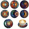 Alfombrilla aislante para tazas de té y café con temática navideña, superventas transfronteriza para eventos y fiestas navideñas, alfombrilla de mesa de madera, venta al por mayor desde el fabricante