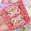 Juguete de comida de dibujos animados lindo de 10 cm Xiaoxin Tarjeta de pinza para la cabeza Joyería Tarjeta plegada Papel Tarjeta pequeña Material de embalaje de tarjeta Lote