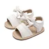 26 Sandalias Nuevas de Verano para Bebés de 0 a 1 Año para Niñas con Lazo, Zapatos Cómodos de Suela Suave para Niños Pequeños, Calzado para Bebés Transfronterizo