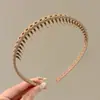 Diadema ondulada invisible sin costuras de corona alta para mujer, adecuada para uso diario, diadema que no aprieta, pinza para el pelo para lavarse la cara, accesorio para el pelo