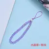 Bolsa para Celular Chaveiro de Carro Corrente de Cristal com Contas Lanyard Contas Planas de Cristal Contas de Vidro Joias Atacado