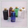 Botella de Medicina para Pesca 200ML Tapa de Aluminio Botella Cuadrada Reenvasada Sub-botella de Detergente para Ropa 200ML Botella Limpiadora Facial Botella de Aceite Esencial