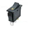 Lámpara Ojo de Gato Europea TUV Interruptor Basculante Carcasa Negra Interruptor Ojo de Gato Amarillo Interruptor de Barco de Tres Patas Kcd3 con Luz
