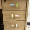 Manijas de Puerta de Gabinete de Cerámica Coloridas, Manijas Simples de Agujero Único con Forma de Caramelo para Gabinete, Armario, Cajón, Manijas de Tapa de Botella