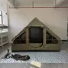 Tienda de Campaña Inflable Portátil para Viajes al Aire Libre, Apertura Rápida, Tela Oxford, Tienda de Campaña Inflable, Tienda de Campaña, Doble Puerta, para Varias Personas