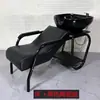 Nueva Cama de Lavado Semi-Reclinable Salón de Peluquería Peluquería Cama de Champú Lavabo de Cerámica Tienda de Peluquería Cama de Enjuague de Cabeza Lavabo de Plástico