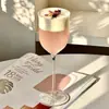 Vaso Alto en Forma de Tulipa, Copa de Vidrio Transparente, Copa de Vino Tinto, Copa Atmosférica para Champagne, Vaso Especial para Jugos, Agua Mineral con Gas y Cócteles