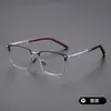 Armação de Óculos Full-Frame para Homens H2340 Titânio Puro Ultraleve Armação para Óculos de Miopia Luz Anti-Azul Armação de Óculos de Alta Qualidade