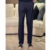 Pantalones Casuales de Seda Helada Estilo Nuevo de Verano, Suaves, Resistentes al Desgaste, de Secado Rápido, Alta Elasticidad, Transpirables, Pantalones Largos para Hombre, Pantalones de Lino