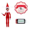 2026 Amazon Mais Vendido Tecido de Natal Estante 24 Dias Antes do Natal Desafio Diferente Boneco Elfo Figura Brincar