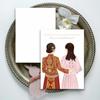 Nueva Tarjeta de Boda Tarjeta para Grupo de Hermanas Invitación para Dama de Honor y Padrino Tarjeta de Regalo de Acompañamiento Tarjeta de Agradecimiento Escrita a Mano Tarjeta de Agradecimiento en stock