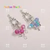 Acessórios para joias DIY prata antiga diamante multi-pendente brincos exóticos antigos brincos pulseira pingente pingente materiais feitos à mão