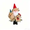 Éxito Transfronterizo: Hong Kong Amor Papá Noel De Pie y Abrazando un Árbol Figura de Madera Adorno Decoración de Escritorio Navideña