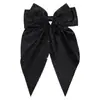 Horquilla de Moda Transfronteriza Punto Diamante Lazo Pelo Celebridad de Internet Retro Color Sólido Coreano Ins Todo Fósforo Pin de Pato Cinta G001