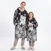 Amazon Transfronterizo DIY Graffiti Bata de Baño Hecho a Mano Coloreable Padre-Hijo Cálido Lana de Cordero Ropa para el Hogar Venta al por Mayor