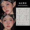 Estilo Similar do Douyin Xiaohongshu Transfronteiriço Especialmente Projetado para Adesivos de Strass Lua Borboleta Maquiagem Facial Adesivos Auto-Instaláveis