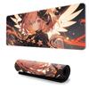 Mousepad Gamer Estilo Anime Extra Grande com Borda Costurada Meninos E-Sports Gaming Computador Grande Pad para Teclado Espessurado Antiderrapante