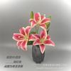 Especial transfronterizo para la nueva simulación de flores 3D, pequeñas flores de lirio para bodas, materiales florales para decoración en el lugar del hotel.