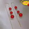 Pendientes Colgantes de Borla de Perlas de Moda 2026, Pendientes de Alta Gama, Nuevos Hilos para Orejas Largos con Cuentas con un Toque Elegante y Sofisticado