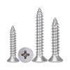 Tornillo autorroscante de cabeza plana avellanada de cruz de acero inoxidable [304] M1M1.2M1.4M1.6M1.7M2.2M2.6