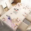 Protetor de Mesa de Vidro Macio de PVC Impermeável à Prova de Óleo Resistente ao Calor Toalha de Mesa Sem Lavar Tendência Retangular Protetor de Superfície para Mesa de Centro