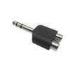6,35 para RCA 6,35 Revolução 2 * RCA fêmea 6,35mm revolução 2-RCA adaptador de áudio