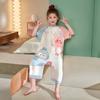 Dibujos animados coreanos Mono japonés Verano Pijama de noche infantil Niñas Antipatadas Anticongelante Manga corta Pijama de Princesa Venta al por mayor