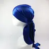 Europeu e Americano mais vendidos boné de veludo dourado com cauda longa costura chapéu de pirata lenço de cabeça boné boné de bico durag fabricante Yiwu