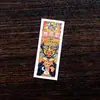 Núcleo de Pintura Thangka Cuadrado Mini Estilo Xizang 1x3Cm Pintado a Mano con Detalles Dorados, Presentando al Buda de Tu Signo Zodiacal, Zaki Lhamo, Tara Verde y Amarillo