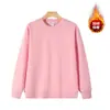 Nova Blusa de Moletom de Lã Outono e Inverno para Homens, Gola Redonda, Casual, Solta, Manga Longa, Camada Base, Bordado de Logo Personalizável para Homens e Mulheres