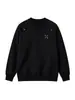Sudadera con cuello redondo bordada de la marca de moda estilo americano Jxy Rongde, Sudadera holgada y versátil Stone Island, Sudadera retro con cuello redondo